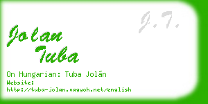 jolan tuba business card